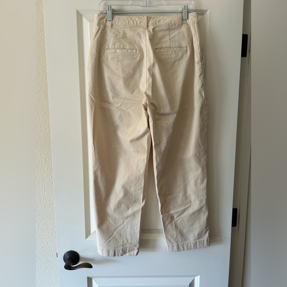 NWOT Gap Cream Mid-Rise Pants Size 6 - Picture 6 of 6